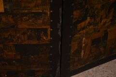 Vintage decoupage 2-panel folding dressing screen; 18308-009