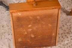 Early two-tier washstand with drawer; 18304-008