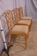 Set of 3 cane-cut side chairs; 55-12210