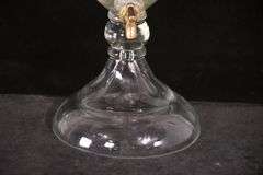 Large crystal beverage dispenser with lid; 18305-030