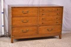 Drexel "Barbados" mid-century style 6 drawer double dresser; 74-12840