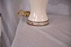 Pair of ceramic lamps with shades; 55-12276