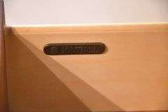 Kimball cherry 4 drawer bedside chest; 18092-015