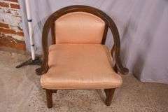 Oriental style open armchair; 192-3092