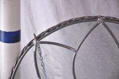Small round hanging glass panel; 9485-117