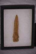Group of miscellaneous Native American spearheads in 3 black cases; 12133-013