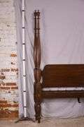 Henkel-Harris mahogany 4 poster bed with rails; 192-3090