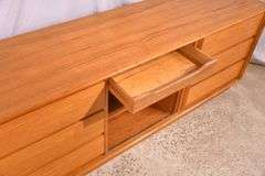 Danflex Danish modern style credenza/dresser with tambour door and 6 drawers; 55-12348