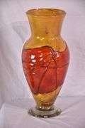 Large art glass vase; 14435-012