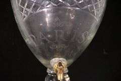 Large crystal beverage dispenser with lid; 18305-030