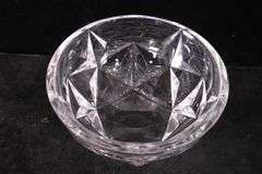 Tiffany & Co. crystal star pattern bowl; 16780-017