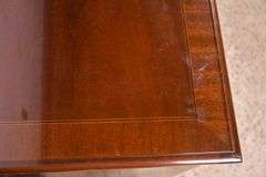 Baker inlaid mahogany 9 drawer triple dresser; 55-12266
