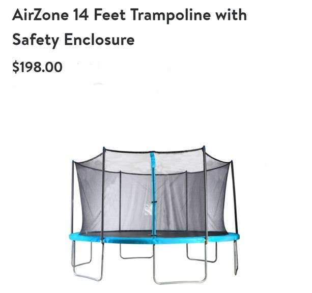 Airzone 14' Trampoline with Safety Enclosure Lexington Online Auction