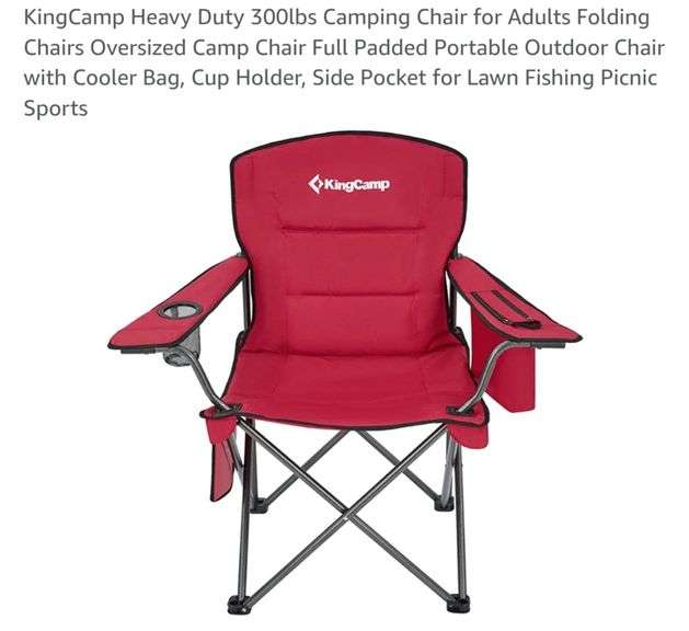 King Camp Heavy Duty Camping Chair Lexington Online Auction