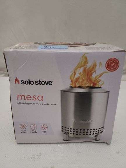 Solo Stove Mesa Tabletop Fire Pit with Stand | Low Smoke Outdoor Mini ...