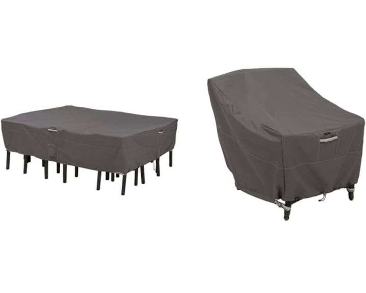 Classic Accessories Ravenna WaterResistant 128 Inch Rectangular/Oval