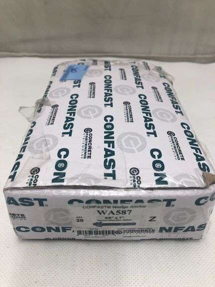 CONFAST 5 8 X 7 Wedge Anchor Zinc Plated Box Of 20 Lexington 