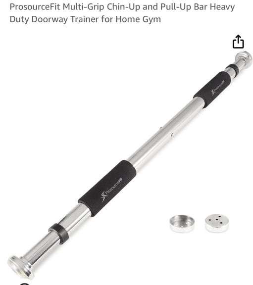 ProsourceFit MultiGrip ChinUp and PullUp Bar Heavy Duty Doorway
