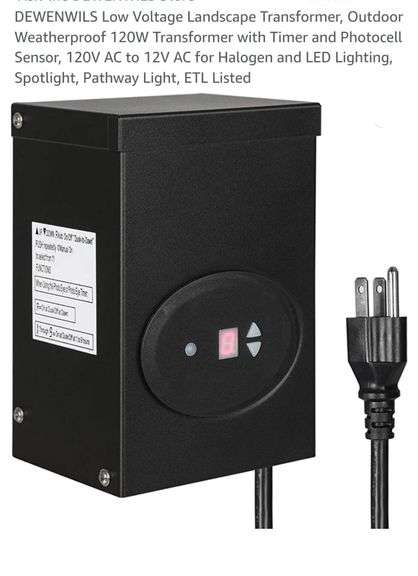 Weatherproof Transformer DEWENWILS Low Voltage Landscape Transformer, Outdoor Weatherproof 120W ...