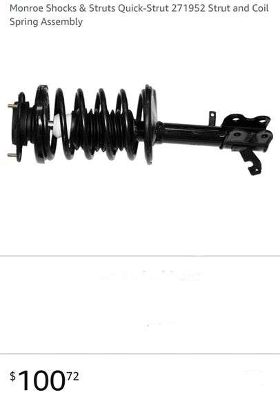 Monroe Shocks & Struts Quick-Strut 271952 Strut and Coil Spring Assembly