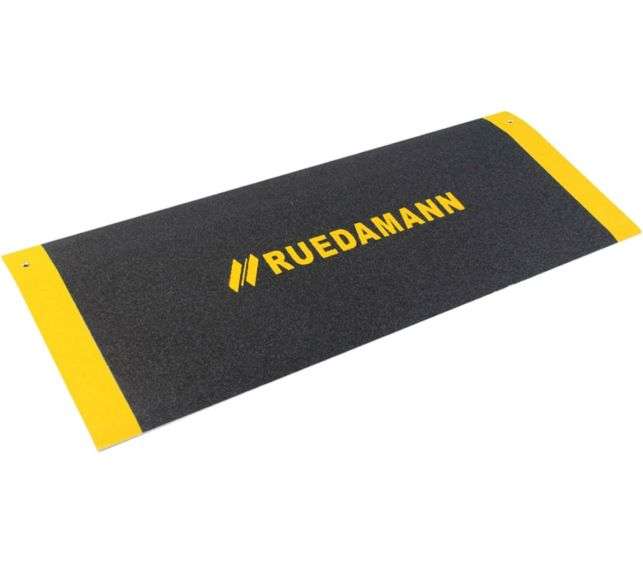 Ruedamann Aluminum Folding Threshold Ramp 600lb Capacity | Anti-Skid Pad | Webbing Handle | For Wheelchairs, Steps, Curbs | 36L X 28.7W | Buy Now With Express International Delivery - View #3