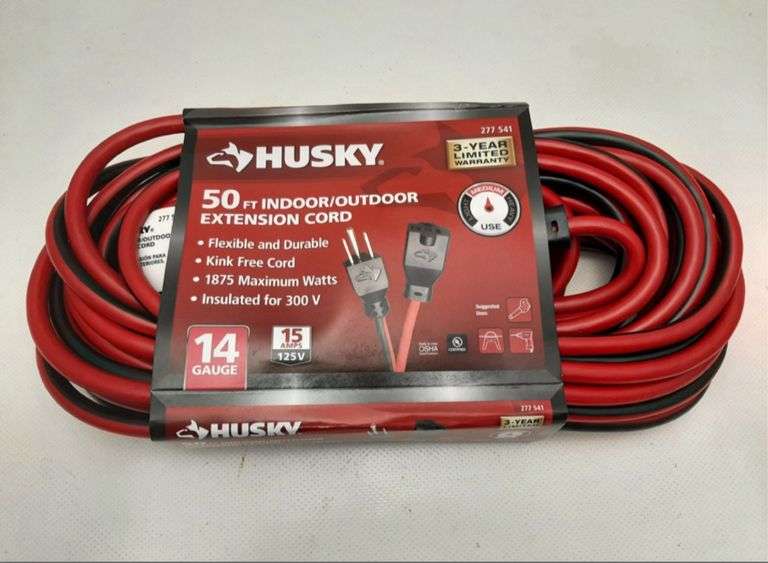 Husky 50ft Indoor/Outdoor Extension Cord 14 Gauge