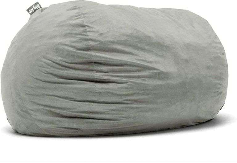 READ! Big Joe Cover Only XL Fuf w/ Long Zipper Lenox Denim Fog