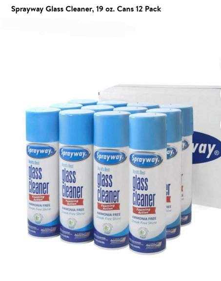 Sprayway Glass Cleaner 3-Pack (23 Oz Each) | Streak-Free, Fresh Scent, Fast Shipping
