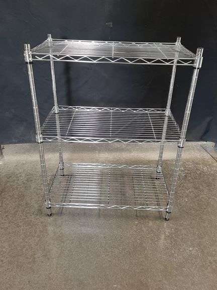3 Tier Metal Shelf 29.5"Hx23"Lx13"W