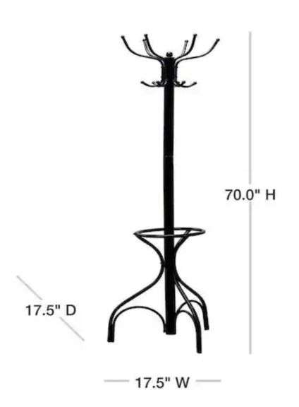 Homecraft Furniture
Black 12-Hook Coat Rack