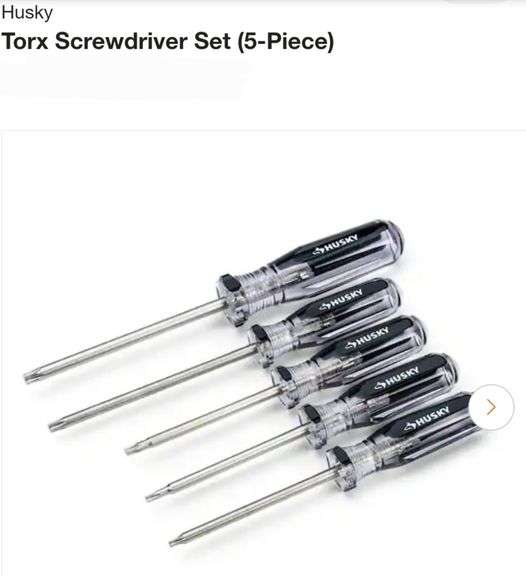 Husky
Torx Screwdriver Set (5-Piece)