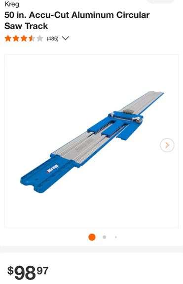 Kreg
50 in. Accu-Cut Aluminum Circular Saw Track