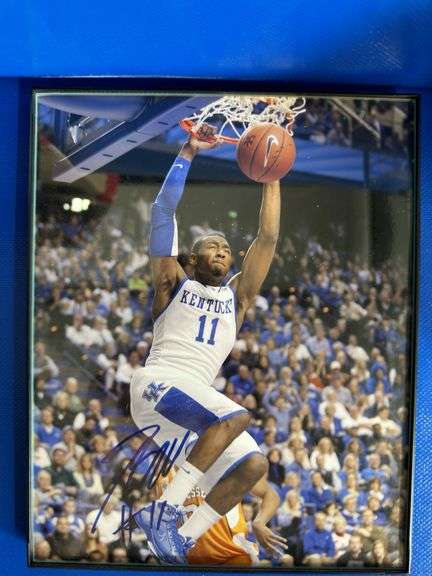 Framed John Wall Signed 8x10
