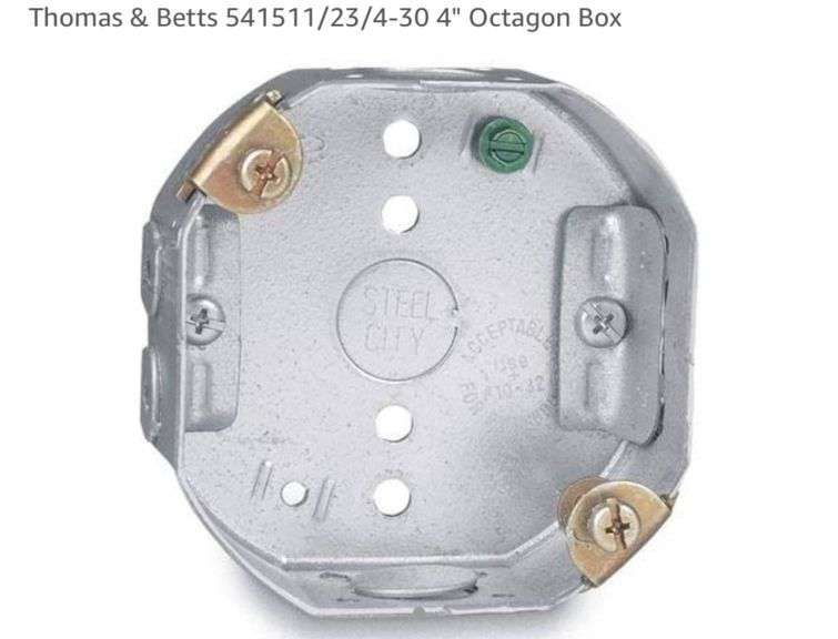 (25) Thomas & Betts 541511/23/4-30 4" Octagon Box