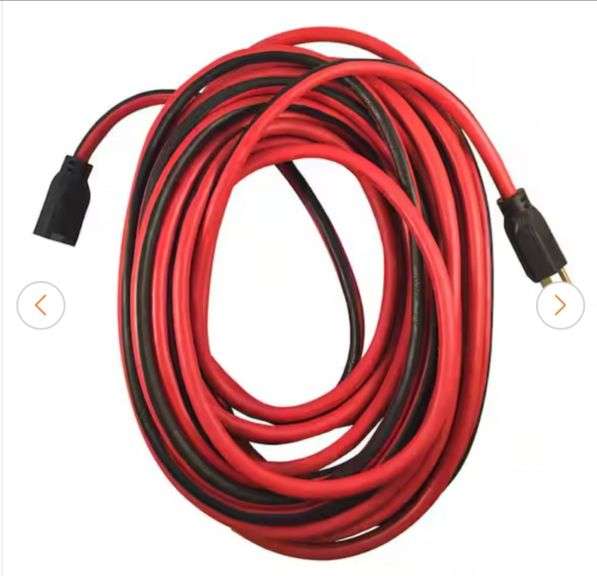 Husky 50 ft. 14/3 Medium Duty Indoor/Outdoor Extension Cord, Red/Black