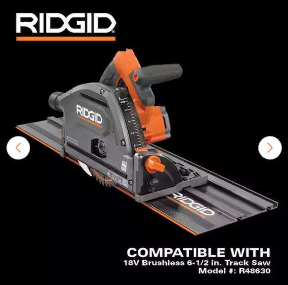 Ridgid 60 in Track Saw Guide Rail (1) 60 in Track (2) Connector Bars (1) Track Wrench