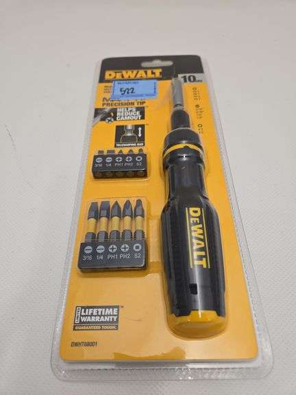 DEWALT Max Fit Telescoping Ratcheting Multi-Bit Combination Screwdriver Set (10-Piece)