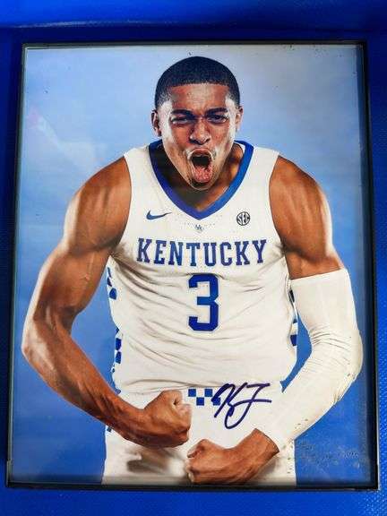 Framed Keldon Johnson Signed 8x10
