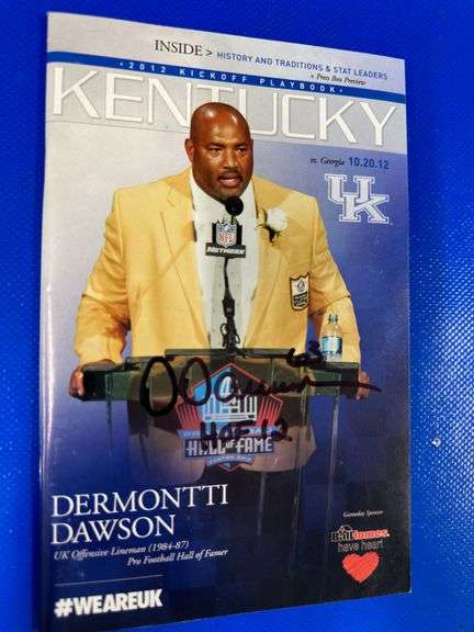Dermontti Dawson HOF signed Kentucky Magazine