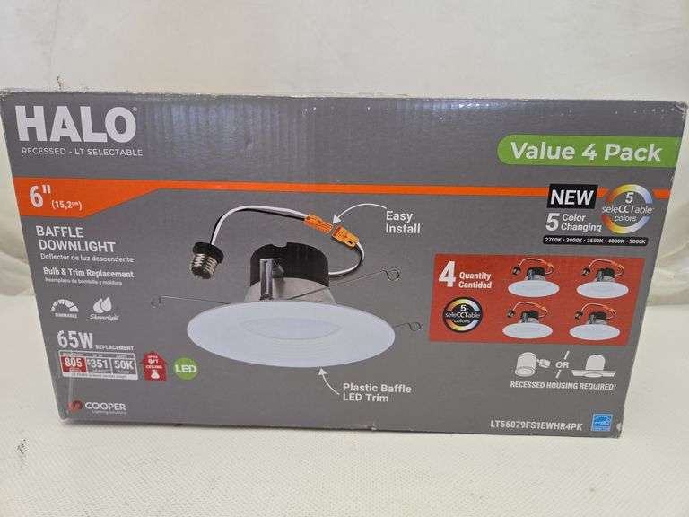 LT 5/6 in. LED Retrofit Module with Baffle Trim 5CCT 750lm