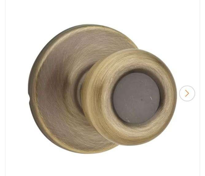 Kwikset Tylo Antique Brass Hall/Closet Door Knob