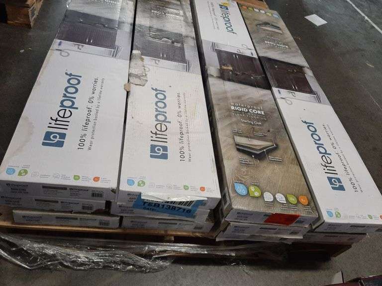 12 BOXES Of Lifeproof Sterling Oak 6 MIL x 8.7 in. W x 48 in. L Click Lock Waterproof Luxury Vinyl Plank Flooring (20.1 sqft/case)