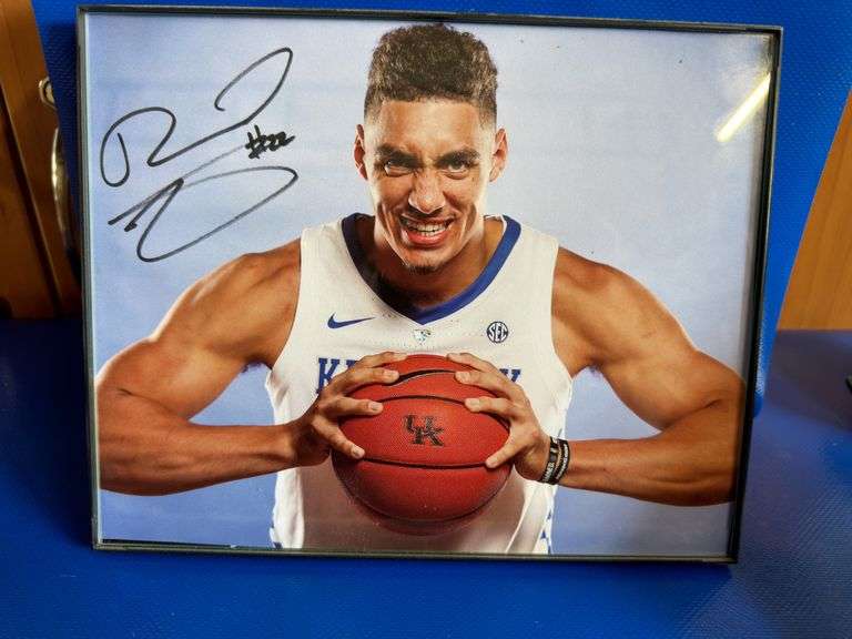 Framed Reid Travis Signed 8x10