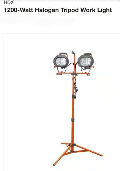 HDX 1200-Watt Halogen Tripod Work Light
