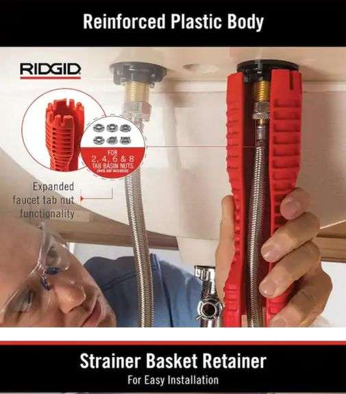 RIDGID EZ Change Plumbing Wrench Faucet Installation and Removal Tool
