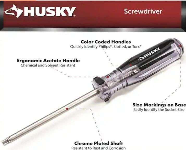 Husky
Torx Screwdriver Set (5-Piece)