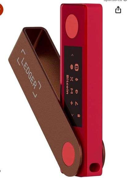 Ledger Nano S Plus Crypto Hardware Wallet (RUBY-RED) - Safeguard Your Crypto, NFTs and Tokens