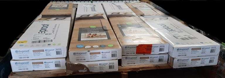 8 BOXES of Lifeproof Dusk Cherry 6 MIL x 8.7 in. W x 48 in. L Click Lock Waterproof Luxury Vinyl Plank Flooring (20.1 sqft/case)