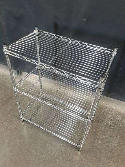 3 Tier Metal Shelf 29.5"Hx23"Lx13"W