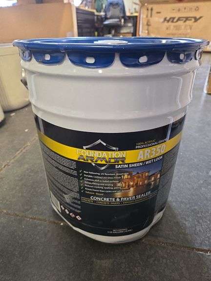 Armor AR350 Low Gloss Wet Look Sealer for Concrete and Concrete Pavers 5 Gallons